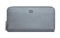 DIOR Grained Calfskin Wallet Regular Men's Gray