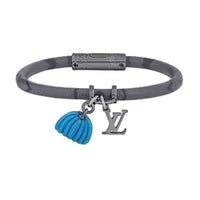 LOUIS VUITTON Metal Bracelets Men Blue