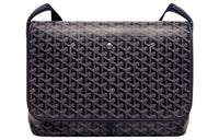 GOYARD CAPETIEN Canvas With Leather Envelope Bag Messenger Bag Shoulder Bag Crossbody Bag Medium Size Unisex Dark Blue