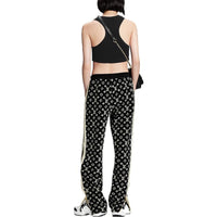 LOUIS VUITTON FW22 Knitted Sports Pants Women's Black