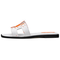 HERMES Slide Slippers Women's White