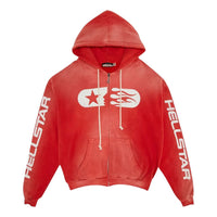 Hellstar Studios Zip Hoodie 'Red' HS02ZIP001-RED