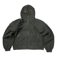 Thug Club Bulk Shoulder Gladiator Zip-Up Hoodie 'Charcoal' TC26SS0601