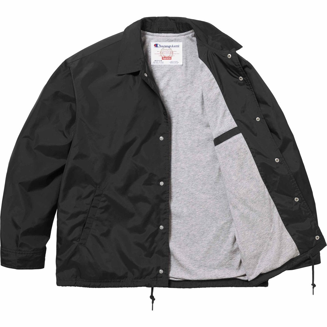 Supreme x Champion Coacches Jacket 'Black White' SUP-SS24-280