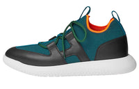 HERMES Duel Wear-Resistant Low-Top Casual Shoes Men's Blue Black