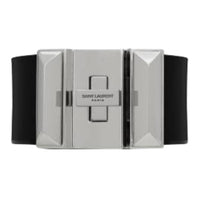SAINT LAURENT Metal Wristbands Women's Black