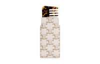 CELINE Leather Storage Bag Women's White