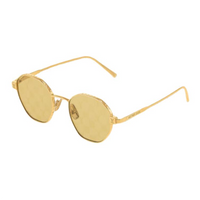 LOUIS VUITTON Irregular Shape Sunglasses Men's Gold