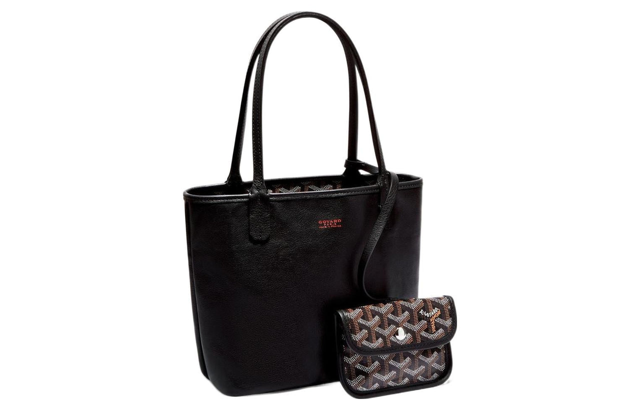 GOYARD Anjou Canvas With Leather Combo Bag Totes Shopping Bag Shoulder Bags Handbags Mini Women's 11 Colors