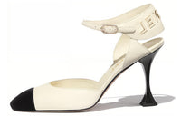 CHANEL High Heels Women's Ivory White