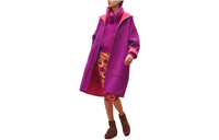 HERMES Coats Women's Purple