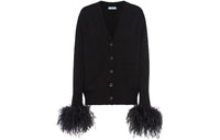 PRADA Button Up V Neck Cardigan