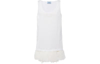 PRADA SS23 Sleeveless Dress Women's White