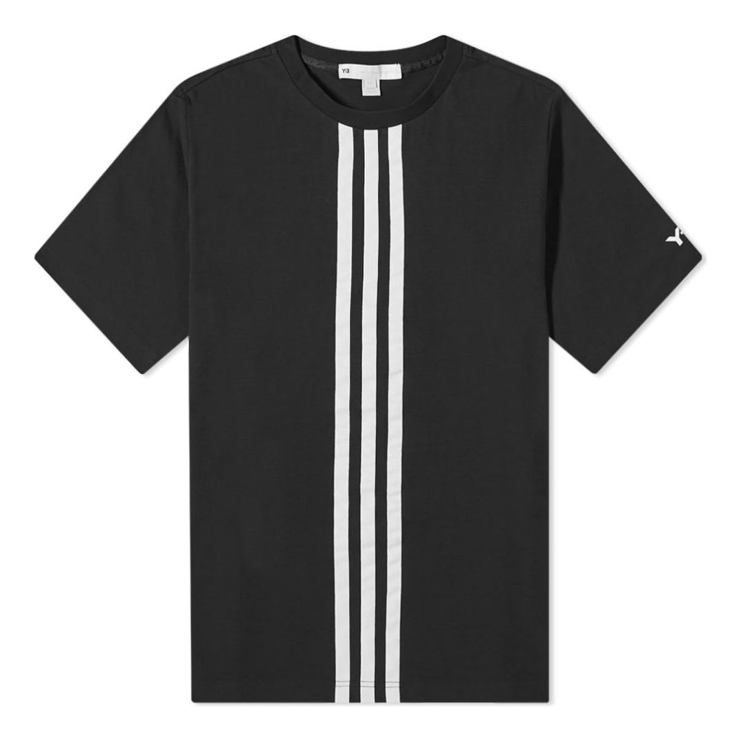 adidas Y-3 Center Front Stripes T-shirt Asia Sizing 'Black White' HG6095