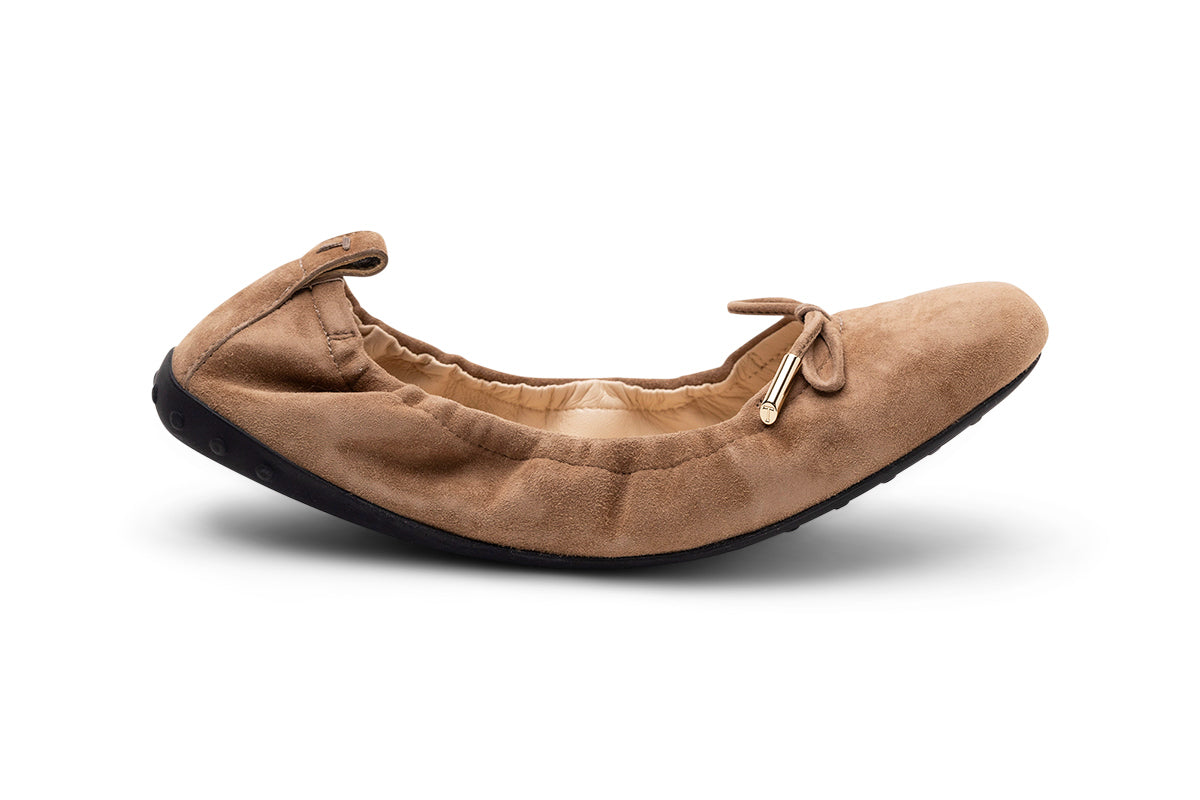 Tod's Suede Ballerina Shoes