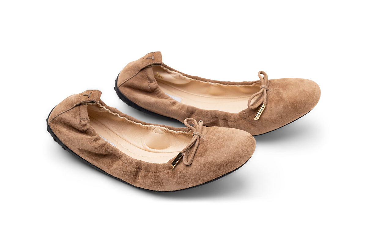 Tod's Suede Ballerina Shoes