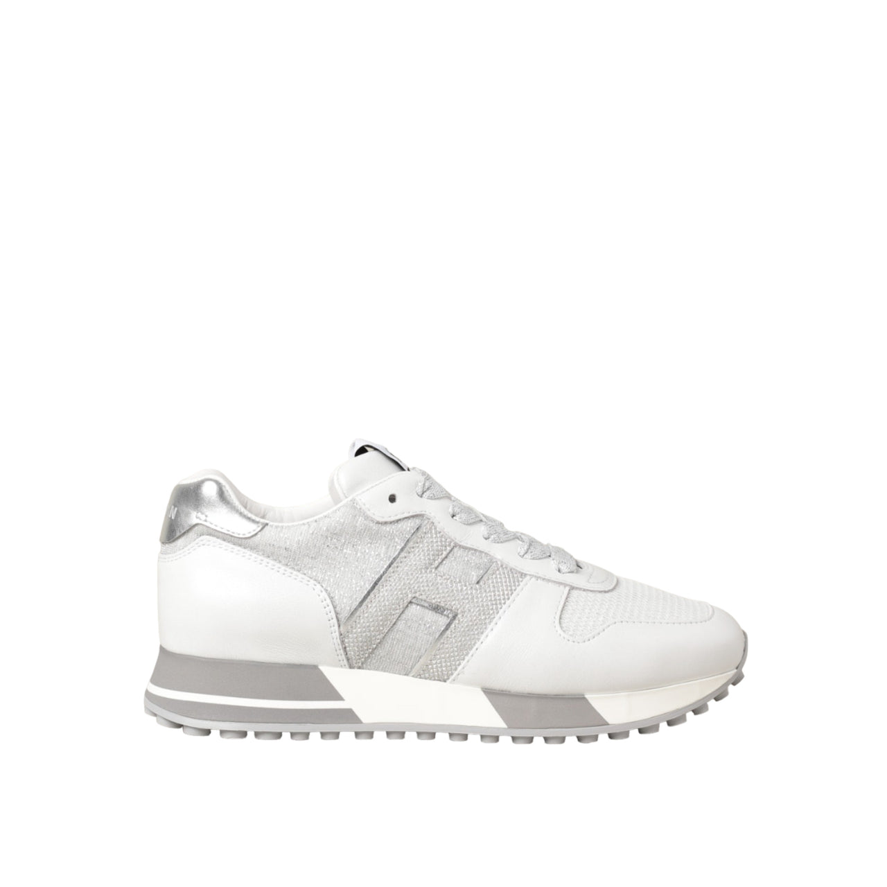 Hogan Metallic Ribbed Panel Sneakers