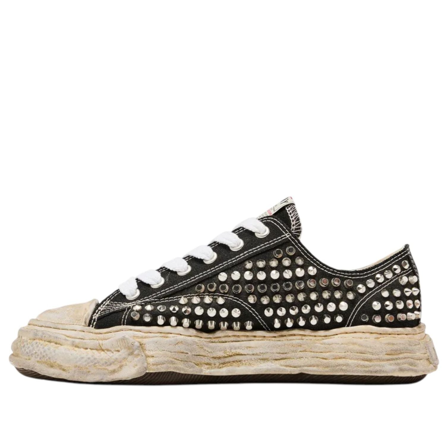Maison MIHARA YASUHIRO Peterson 23 OG Sole Studded Canvas Low 'Black' A13FW715-BLK