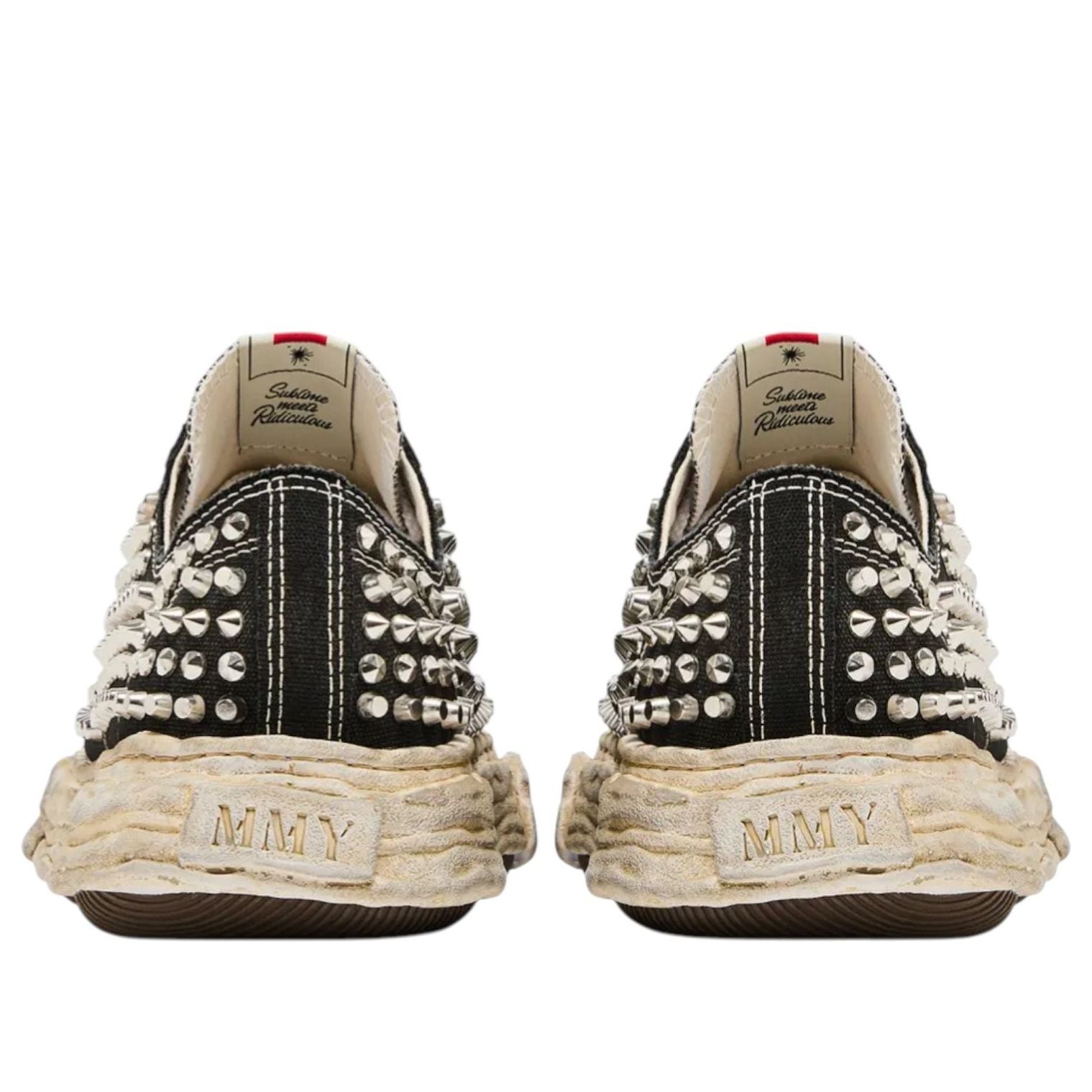 Maison MIHARA YASUHIRO Peterson 23 OG Sole Studded Canvas Low 'Black' A13FW715-BLK