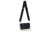 LOUIS VUITTON Wallet On Strap Bubblegram Black