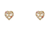 CHANEL Metal Earrings Women's Gold