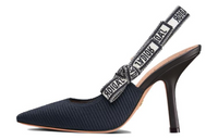 DIOR J'Adior Slim Heel High Heels 10cm Women's Dark Blue