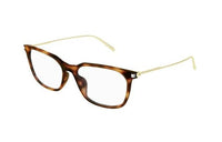 SAINT LAURENT Rectangular Eyeglass Frames Women's Brown