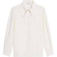 CELINE Lavallière Blouse In Crêpe De Soie And Acetate