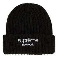 Supreme Classic Logo Chunky Ribbed Beanie 'Black' FW24BN65-BLACK