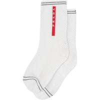 PRADA FW24 Ankle Socks Men's White
