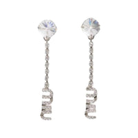 MIU MIU Metal Earrings Women's Silver