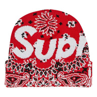 Supreme Bandana Big Logo Beanie 'Red' FW24BN61-RED