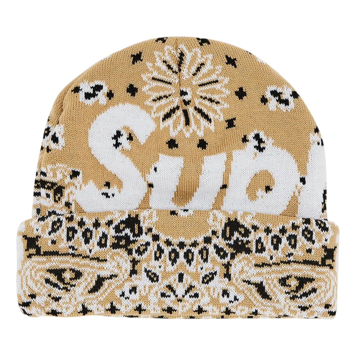 Supreme Bandana Big Logo Beanie 'Tan' FW24BN61-TAN