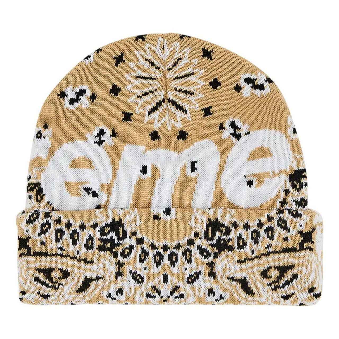 Supreme Bandana Big Logo Beanie 'Tan' FW24BN61-TAN
