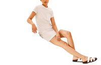 HERMES Short-Sleeved Dresses Women's White