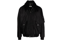 SAINT LAURENT Leather Jacket Men's Black