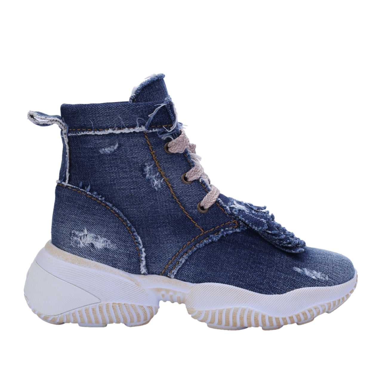 Hogan Interaction Denim High-Top Sneakers