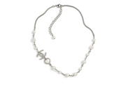 CHANEL Metal Necklaces Women's Silver