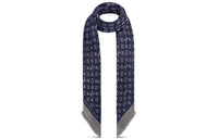 LOUIS VUITTON Silk Shawls Women's Night Blue