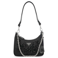 PRADA Recycled Polyamide Handbag, Shoulder Bag Mini Women's Black