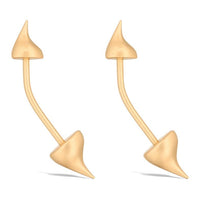 DIOR Metal Hair Clips Women's Gold