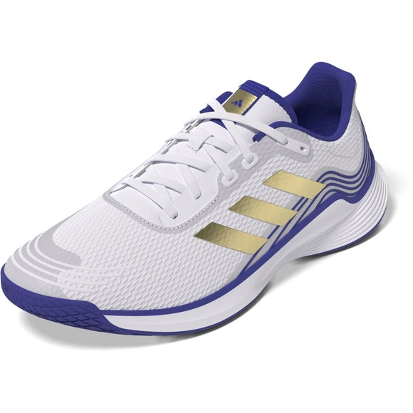 adidas Novaflight 'Cloud White Matte Gold Lucid Blue' HQ3514