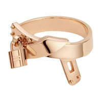 HERMES 18K Rose Gold Rings Women's