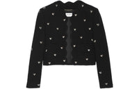 SAINT LAURENT Cropped Coats Women's Black
