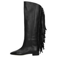 SAINT LAURENT Knee-high Boots Women's Black