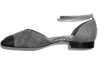CHANEL Women's Casual Shoes Women's Low-Top Black Gray