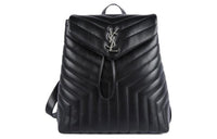 SAINT LAURENT Calfskin Backpack Women's Black
