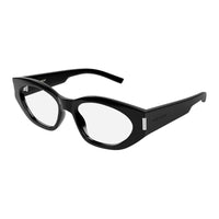 SAINT LAURENT Oval Eyeglass Frames Women's Black