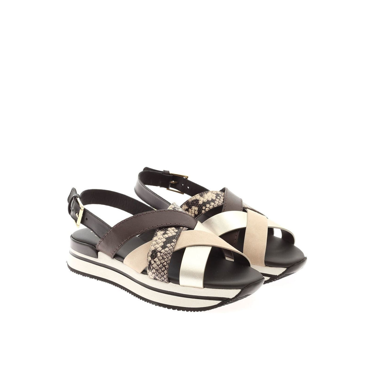 Hogan H257 Leather Sandals