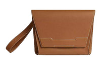 HERMES Evercolor Calfskin Clutch Men's 37 Gold Gold